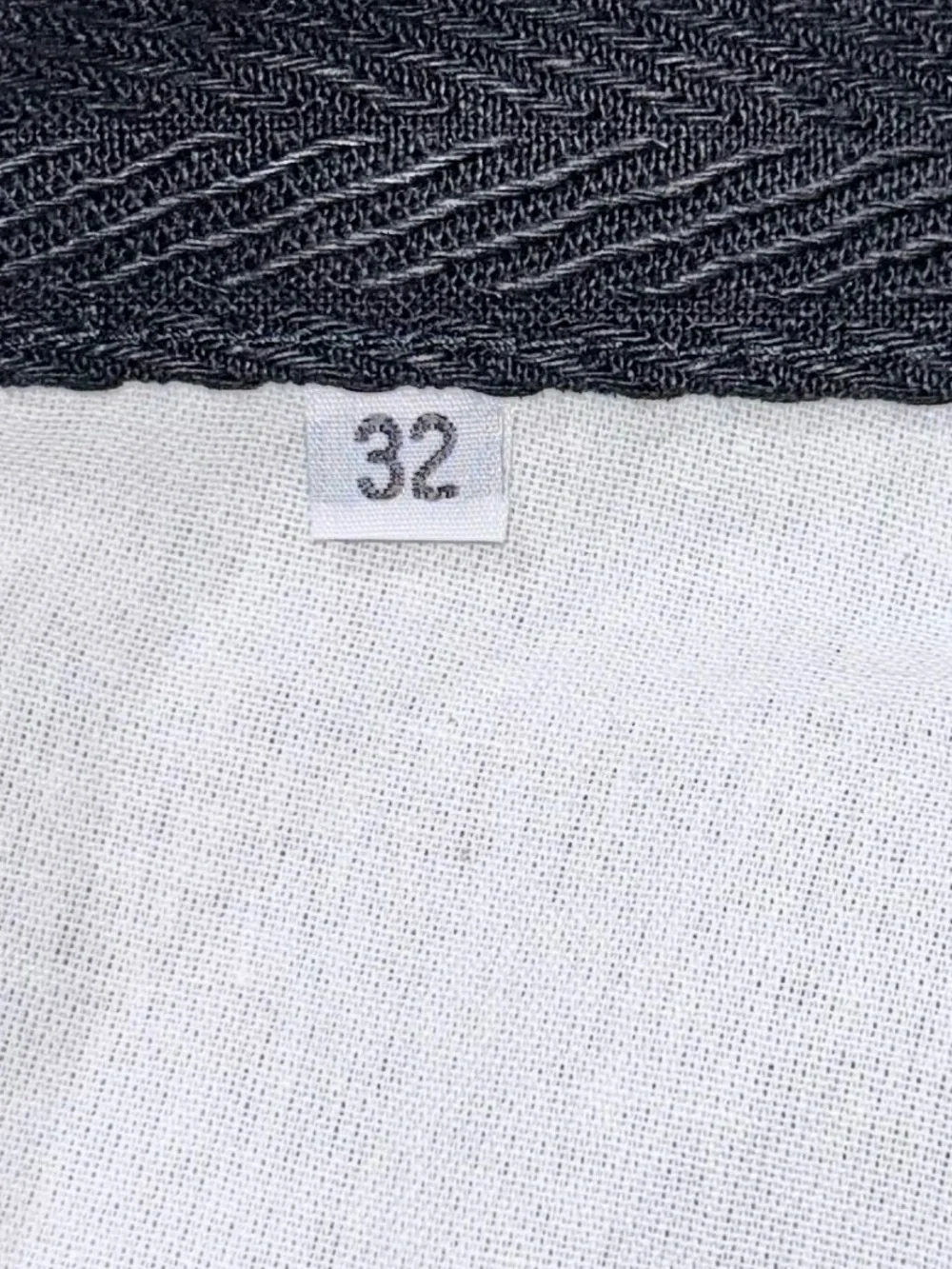 GUSTIN *NWOT*‎ Black Selvedge Heavyweight Herringbone Straight Leg Denim | 32x35